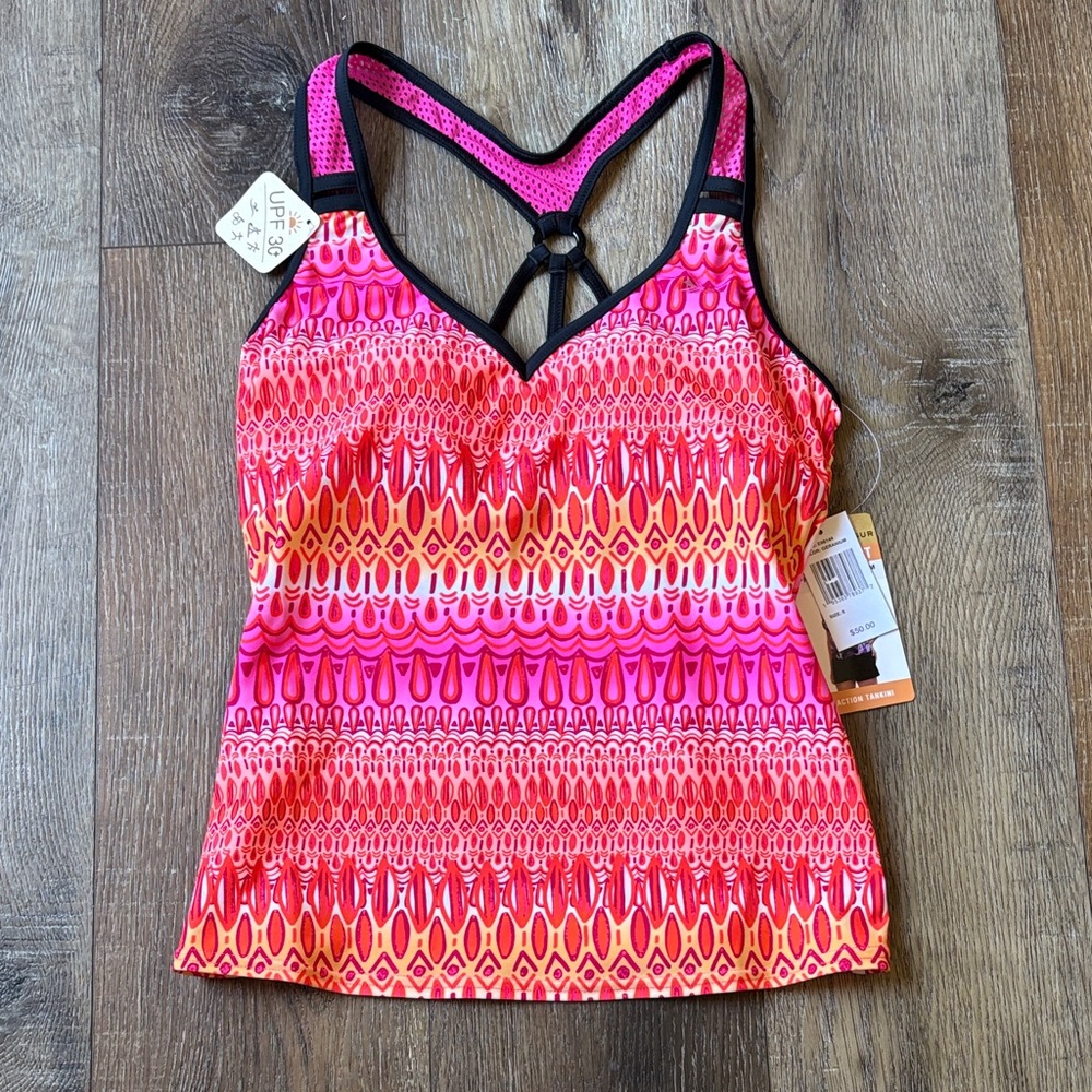 ZeroXposur Pink and Orange Tankini NWT